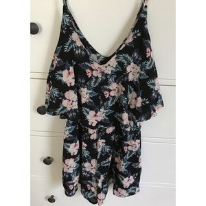 XS Floral/Tropical Print Romper